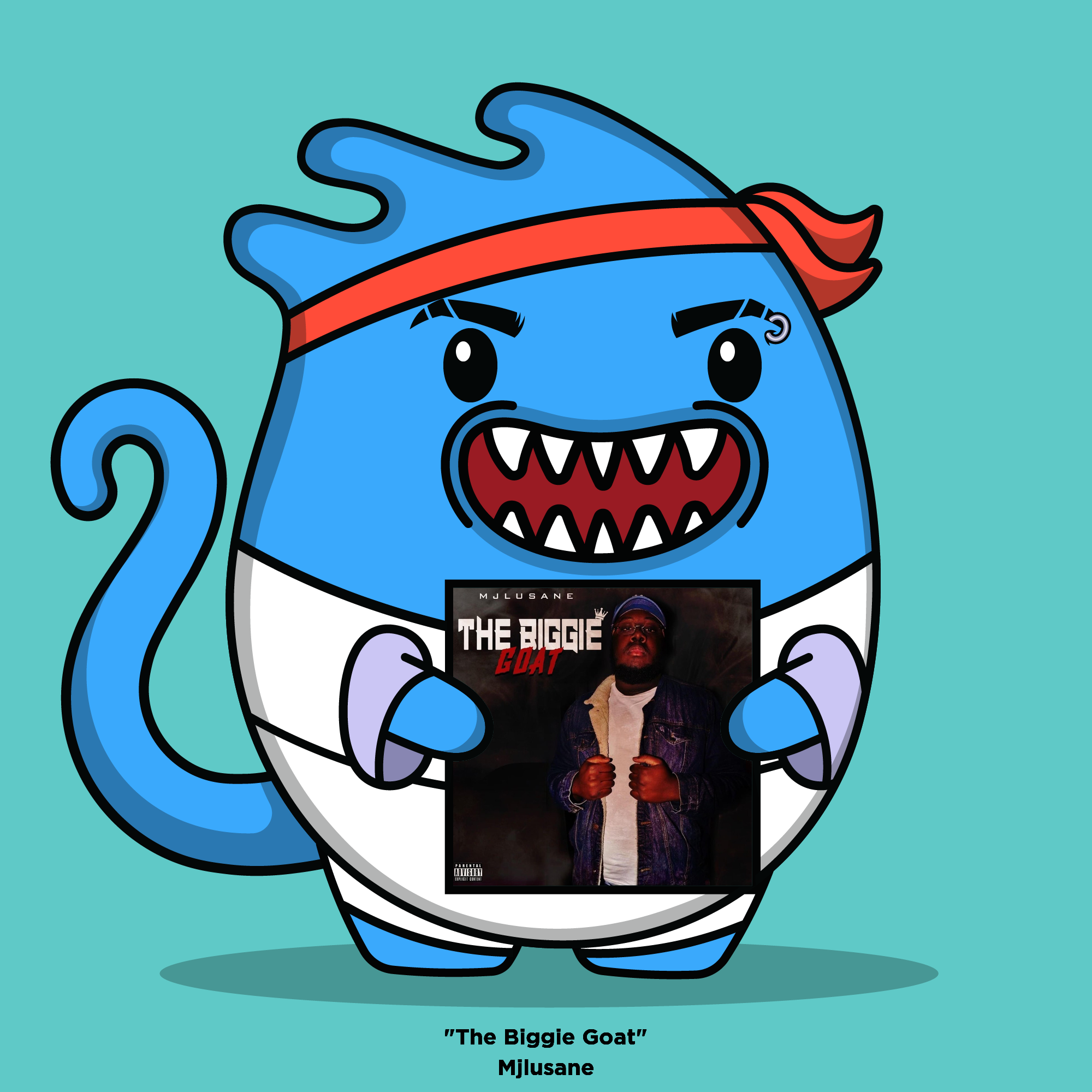 DistroKid Sellouts NFT 7725 The Biggie Goat by "Mjlusane"